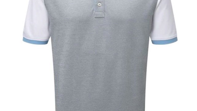 FootJoy Men's Pique Striped Colour Block Short-Sleeved Golf Polo Shirt